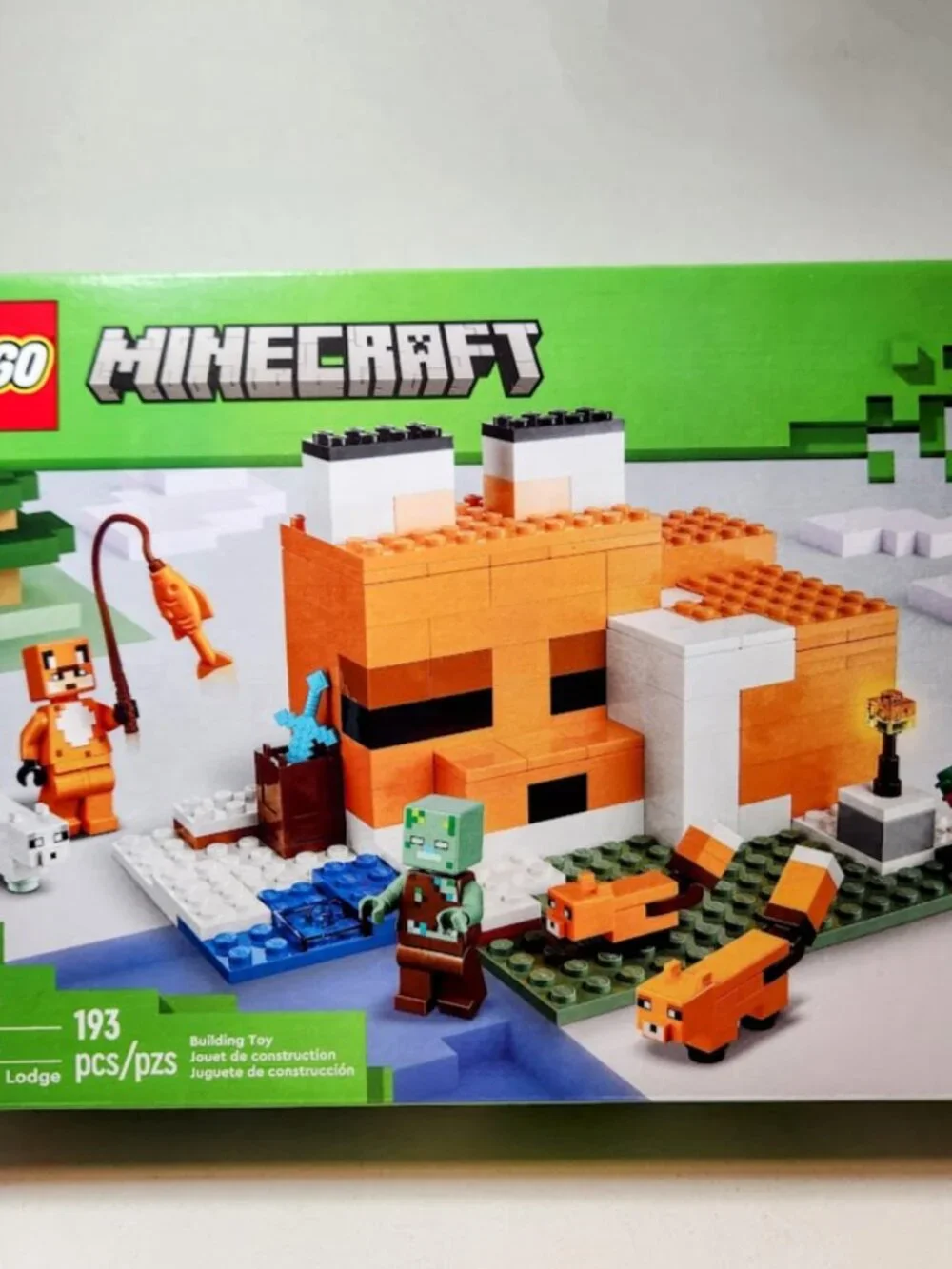 NEW LEGO MINECRAFT Fox Lodge House 21178 Drowned Zombie Toy Building Set You wil